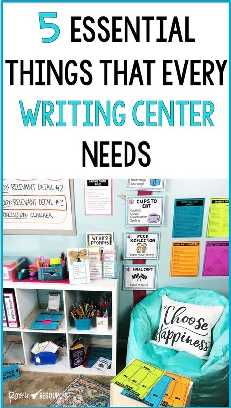 Classroom Writing Center, Setting Up A Classroom, Writing Classroom, Writing Corner, 5th Grade Writing, Third Grade Writing, 3rd Grade Writing, Writing Station, 2nd Grade Writing