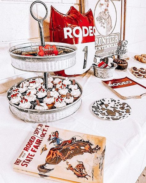 Nfr Rodeo Birthday, Nfr Party Ideas, 50th Birthday Rodeo Theme, Nfr Birthday Party, Western Theme 21st Birthday, Rodeo Themed 21st Birthday, Western Casino Party, Los Vegas, Baby First Birthday Themes