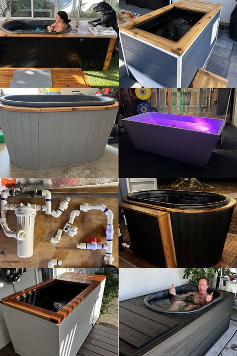 The 5 Main Components of a DIY Cold Plunge Cold Plunge On Deck, Stock Tank Cold Plunge, Diy Cold Plunge Tub, Diy Cold Plunge, Cold Plunge Tub, Diy Stock Tank, Hyper Dog, Dry Throat, Luxury Plan