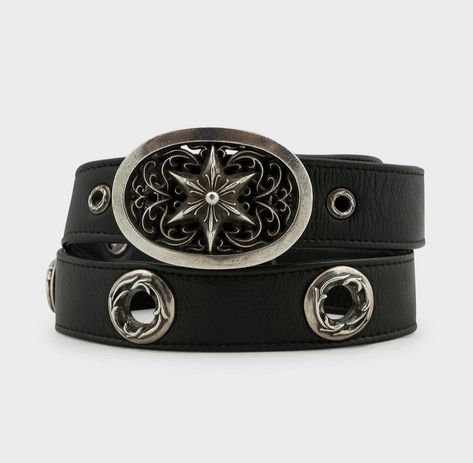 Chrome Hearts $3,400 Loaded Grommet Oval Cross Buckle & Star Belt Buckles Cross Buckle, Star Belt, Grommet Belt, Gentleman Lifestyle, Street Fashion Men Streetwear, Men Streetwear, Chrome Hearts, Mens Streetwear, Dandy