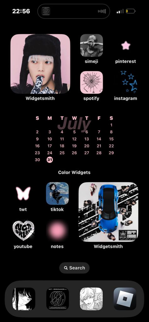 Nct 127 Homescreen, Nct Ios Layout, Nct Ios 16, Nct Phone Layout, Nct Layout, Ios16 Layout, Widgets Ideas, Wallpaper Layout, Samsung Home