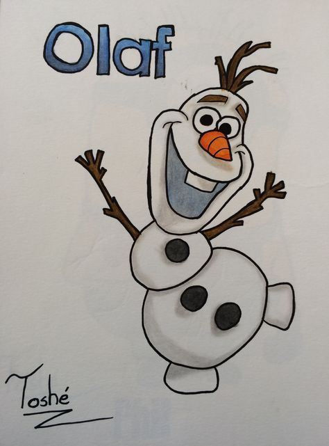 Olaf Sketch, Disney Drawings Easy, Cartoon Characters Drawing, Olaf Drawing, Creepy Drawings, Pencil Sketch Images, Graffiti Doodles, Disney Art Drawings, Meaningful Drawings