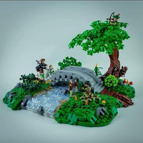 Lego Fairy Garden, Lego Forestmen, Lego Forest, Lego Fairy, Lego Trees, Lego Bridge, Lego Zoo, Lego Tree, Lego Village