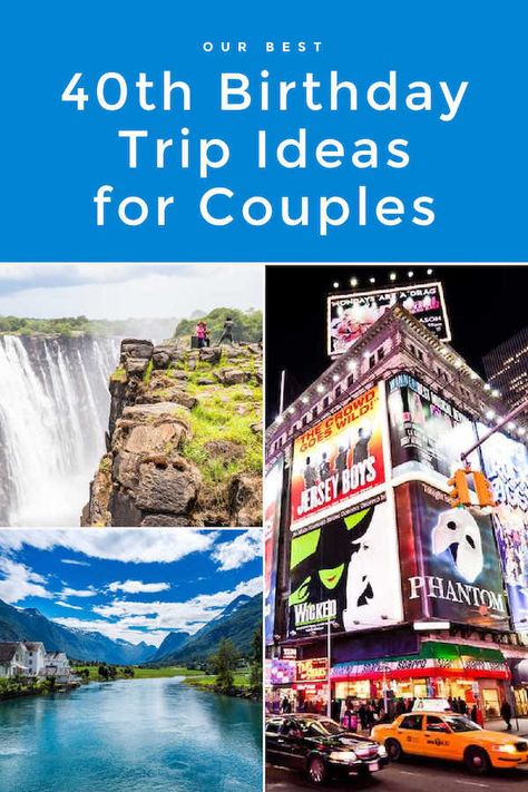 Looking for the perfect 40th birthday trip ideas for couples? Check out these unforgettable travel experiences for your milestone celebration. Vacations in North America, Caribbean, South America, Asia, Africa, and beyond | Intentional Travelers Birthday Trip Ideas For Couples, 40th Bday Trip Ideas, 40th Birthday Travel Ideas, 40th Birthday Trip Ideas For Couples, 40th Birthday Vacation Ideas, Best 40th Birthday Trips, 40th Birthday Destinations Trips, Birthday Destination Ideas, 40th Birthday Trips For Women