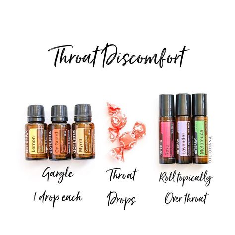 Doterra Oils For Sore Throat, Essential Oils For Sore Throat, Doterra Sore Throat Recipe, Doterra Sore Throat, Sore Throat Essential Oils, Oils For Sore Throat, Doterra Blends, Doterra Diffuser, Healing Essential Oils