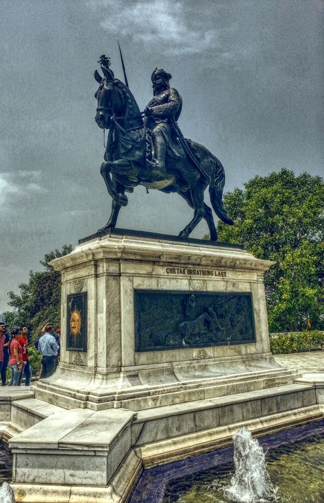 Maharana pratap the great rajput warrior Maharana Pratap Statue, Rajput Wallpaper Hd, Maharana Pratap Hd Wallpaper, Rajput Warrior, Royal Rajput Wallpaper, Rajput Wallpaper, महाराणा प्रताप, Sita Photo, Ram Sita Photo