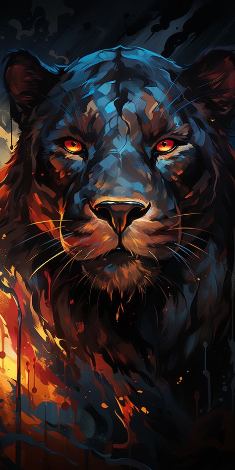 Prompt: magnificent panther, abstract style --ar 1:2 --s 750 —v 5.2 #ai #midjourneyart #panther #abstract Panther Art, Animal Illustration Art, Big Cats Art, Soyut Sanat Tabloları, Abstract Art Wallpaper, Tableau Art, Lion Art, Cool Wallpapers Art, Arte Animal