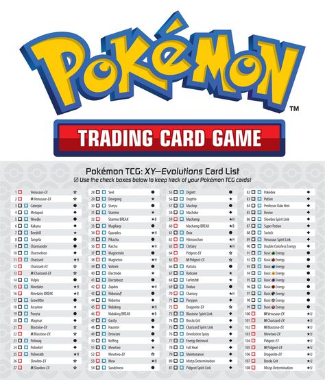 Pokemon Card Checklist, Pokemon Checklist Printable, Pokémon List, Pokemon List, Pokemon Printables, Emotion Cards, Card Symbols, Asl Sign Language Words, Pokemon Tcg Cards