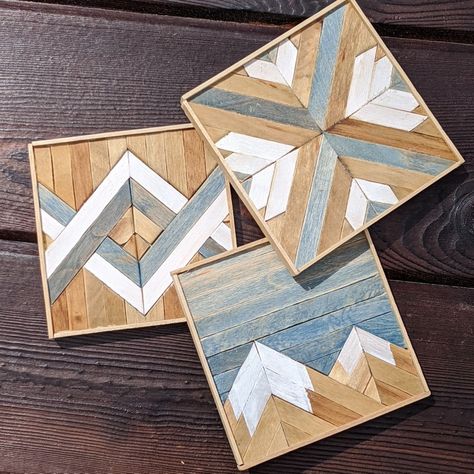 Pallet Mosaic Wall Art, Diy Popsicle Stick Crafts Wall Art, Mosaic Wall Art Diy, Popsicle Stick Coasters, Popsicle Diy, Round Gazebo, Lath Art, Popsicle Stick Art, Diy Coaster