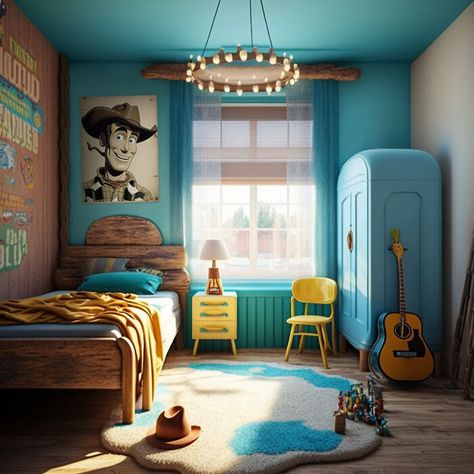 Disney Themed Bedrooms, Toy Story Bedroom, Toy Story Room, Disney Themed Rooms, Boy Bedrooms, Disney Room Decor, Disney Bedrooms, Kids Shared Bedroom, Toy Story Movie