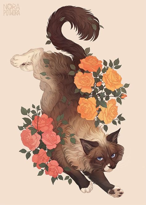 Nora Potwora (@NoraPotwora) / Twitter Nora Potwora, 강아지 그림, Warrior Cats Art, Mythical Creatures Art, Wow Art, Warrior Cat, Ragdoll Cat, 2d Art, Warrior Cats