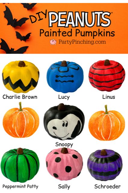 Charlie Brown Halloween Decorations Outside Diy, Peanuts Painted Pumpkin, Snoopy Pumpkin Ideas, Charlie Brown Painted Pumpkin, Pumpkin Painting Ideas Charlie Brown, Great Pumpkin Charlie Brown Decorations, Peanuts Pumpkin Painting, Pumpkin Painting Ideas Snoopy, Charlie Brown Crafts