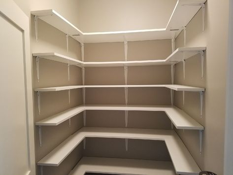 Storage Room For Kitchen, Store Room For Kitchen, Maximum Storage Pantry, Storage Room In Kitchen, Store Room Cabinet Design, Food Storage Room Organization, Store Room Shelves, Storeroom Shelves, Pantry Area Design