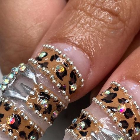 Nails By T on Instagram: "BB BELT 🫣   inspo @thephoenixeffectt @nicoexos" Belt Nails Design, Bb Belt Nails, Belt Nails, Bb Belt, Sand Nails, Cheetah Print Nails, Crazy Nail Art, Gel Toe Nails, Curved Nails