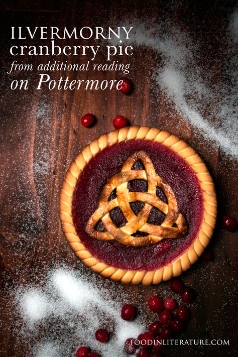 Cranberry Pie Recipes, Gordian Knot, Cranberry Pie, Geek Food, Harry Potter Food, Knot Design, Ground Ginger, Inspired Recipes, Thanksgiving Table