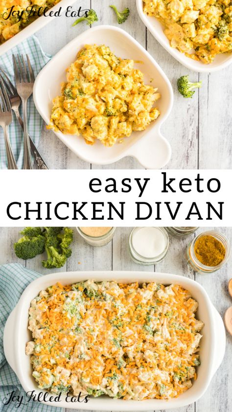 Keto Chicken Divan, Chicken And Spinach Casserole, Chicken Divan Casserole, Low Carb Chicken Casserole, Chicken Divan, Chicken Keto, Keto Casseroles, Keto Kitchen, Low Carb Dinners