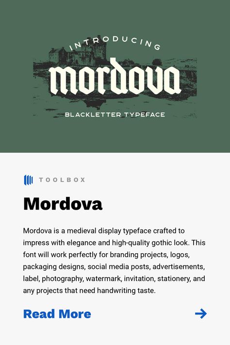 Mordova, the dark city, is a mysterious and dangerous place. It is home to many creatures of the night, and those who enter are never seen German Gothic Font, Gothic Font Logo, Medieval Branding, Medieval Typeface, 4 Letter Logo, Medieval Graphic Design, Gothic Branding, Medieval Typography, Medieval Logo