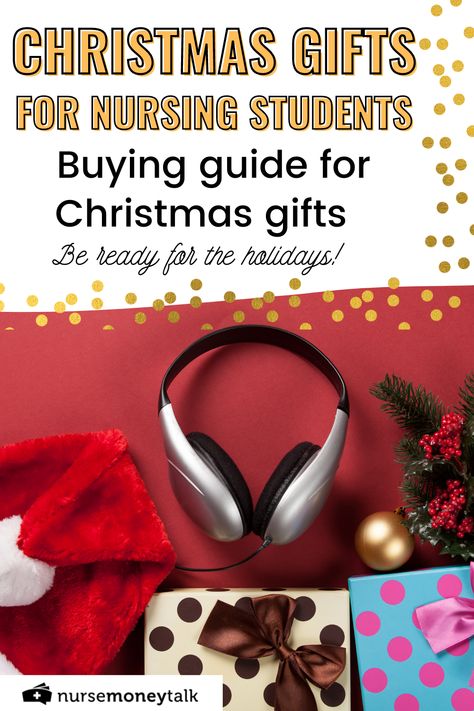 Here's a Christmas Gift buying guide for nursing students. You can see different kinds of gift ideas nursing students will surely love! | best Christmas gifts for nursing students | Gift ideas for nursing students | #Christmasgifts #giftides #nursingstudent Nursing Students Must Haves, Students Gift Ideas, Gifts For Nursing Students, Nurse Money, Nurse Socks, Gift Buying Guide, Personalized Stethoscope, Christmas Gifts For Nurses, Nurse Stethoscope