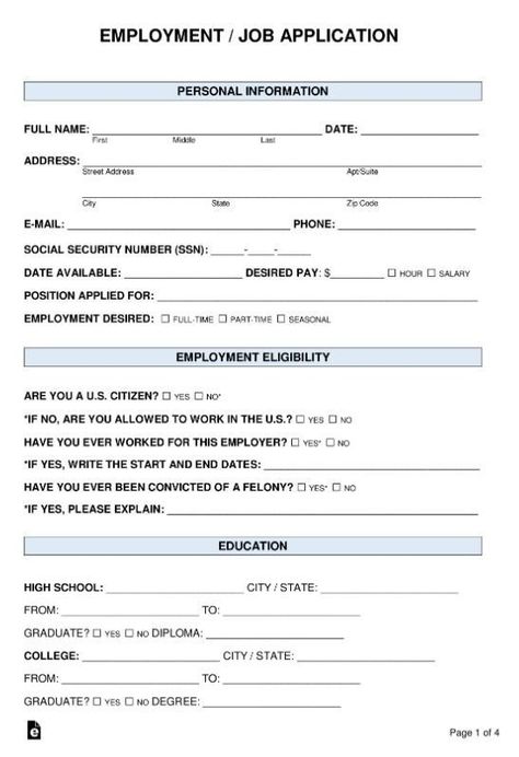 Employment Application Printable, Printable Job Application Forms, Application Form Templates, Employment Format For Yahoo, Application Letter For Employment, Application For Employment, Job Application Sample, Printable Job Applications, Resume Form