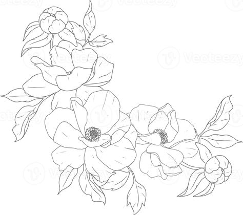 Line Art Peony, Peony Flower Bouquet, Doodle Line Art, Flower Iphone Wallpaper, Wedding People, Logo Banners, Cityscape Photos, Peony Flower, Nature Backgrounds