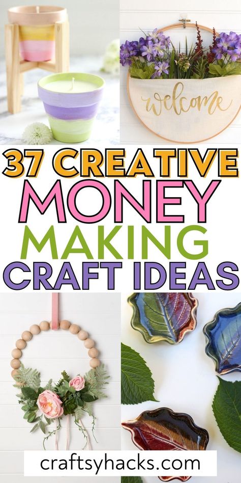 Selling Crafts On Facebook, Diy To Sell On Etsy, What Crafts Are Popular Right Now, Easy Homemade Crafts To Sell, Spring Craft Sale Ideas, Boho Crafts To Sell, Creative Things To Make And Sell, Things To Sell At Markets, Easy Crochet Crafts To Sell