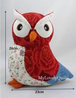 Diy Kitchen Appliance Covers, Stuffed Owl Sewing Pattern, Free Stuffed Owl Sewing Patterns, Diy Owl Plush, Owl Pillow Pattern Free Sewing, Owl Soft Toy Pattern, Owl Sewing Patterns, Puffy Quilt, Red Owl