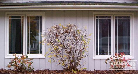 Casement Windows Photo Gallery | Affordable Replacement Windows Window Pictures, Window Grids, Outdoor Painting, Exterior House Renovation, Casement Window, Ranch Exterior, Door Picture, Patio Enclosures, Picture Window