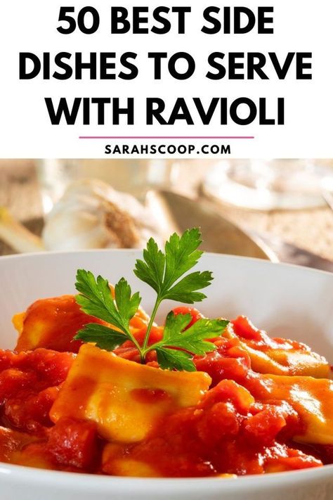 What To Serve With Ravioli, Delicious Side Dishes, Cheese Ravioli, Here's The Scoop, Best Side Dishes, Ricotta Cheese, Yummy Sides, Ravioli, Ricotta