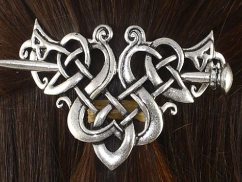 Hair Brooch, Viking Hair, 3d Jewelry, 3d Printed Objects, Wave Necklace, 3d Printing Projects, Magical Jewelry, Jewelry Model, Brooch Jewelry