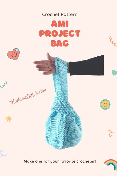 Knot Bag Pattern Free Crochet, Eco-friendly Everyday Crochet Bag With Rolled Handles, Crochet Knot Bag, Knot Bag Crochet Pattern, Crochet Bags Free Patterns, Knit Japanese Knot Bag Pattern, Project Bag Pattern, Crochet Japanese Knot Bag, Japanese Crochet Bag