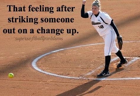 Softball Pitcher Quotes, Pitcher Quotes, Fastpitch Softball Quotes, Inspirational Softball Quotes, Funny Softball Quotes, Best Sports Quotes, Softball Memes, Sports Quotes Softball, Softball Pics