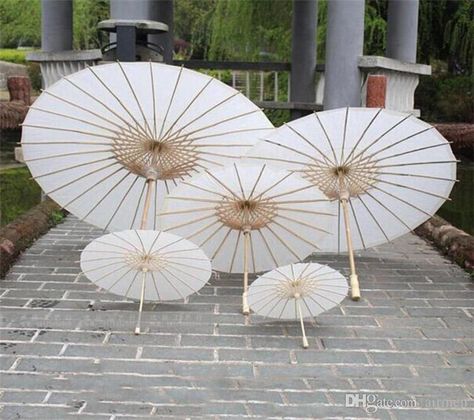 2018 New Bridal Wedding Parasols White Paper Umbrellas Chinese Mini Craft Umbrella Diameter 20/30/40/60cm Wedding Umbrellas Dhl Fedex Free From Airmen, $1.17 | Dhgate.Com Chinese Paper Umbrella, Craft Umbrella, Wedding Umbrellas, Oil Paper Umbrella, Chinese Umbrella, Parasol Wedding, Paper Parasol, Paper Umbrella, Paper Umbrellas