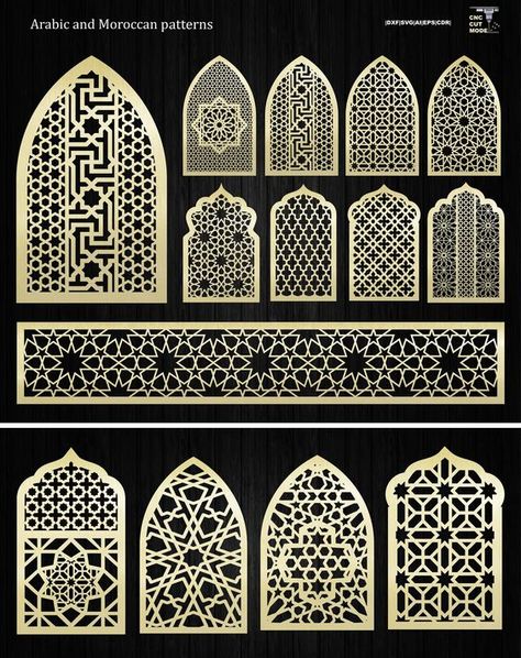 Wall Cutout Decor, Decorative Arch, Laser Cut Stencils, Laser Cut Panels, Luxury House Interior Design, Arabic Pattern, Divider Screen, Room Divider Screen, Room Screen