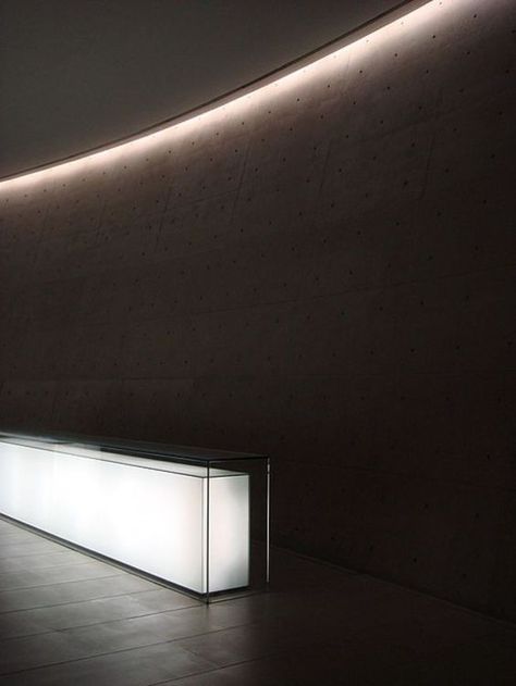 Tadao Ando, Cove Lighting, Reception Design, Light Architecture, Reception Desk, Apple Store, Hotel Design, Commercial Design, Commercial Interiors