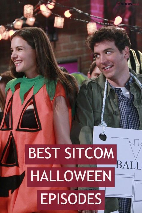 Here are twenty of the best sitcom Halloween episodes from all your favorite comedy shows! #Halloween #HappyHalloween #sitcom #NewGirl #Halloweenepisodes #sitcomHalloweenepisodes