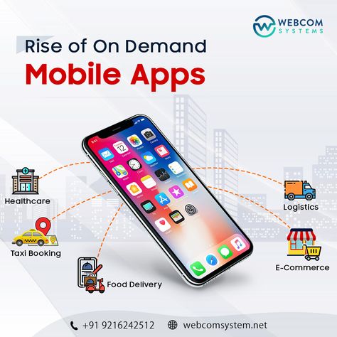 The demand of on-demand mobile apps are on all time high now. Users prefer to utilise their mobile apps to get instant and personalised service at their place.   We will help you build your own mobile app across all the major platforms iOS (both iPhone & iPad), android and windows mobile.  #Healthcare #Taxibooking #Fooddeliveryapps #Ecommerce #Logistics  Let’s discuss your project. ☎️ +91 9216242512 📧 sales@webcomsystem.net  🌐 https://webcomsystem.net/mobile-application-development  #WebcomSys Mobile App Development Creative Ads, Software Quality Assurance, Mobile Healthcare, Word Press, Computer Basic, Business Challenge, Explainer Video, Web Application Development, Simple App