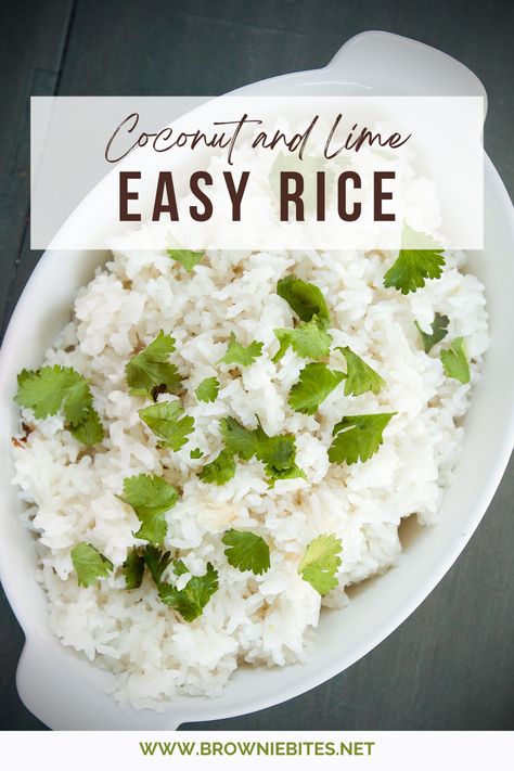 Coconut Lime Rice - Brownie Bites Blog Food Preps, Coconut Lime Rice, Recipe With Rice, Chicken Cashew Stir Fry, Lime Rice, Fried Beef, Brownie Bites, Chicken Stir Fry, Canned Coconut Milk