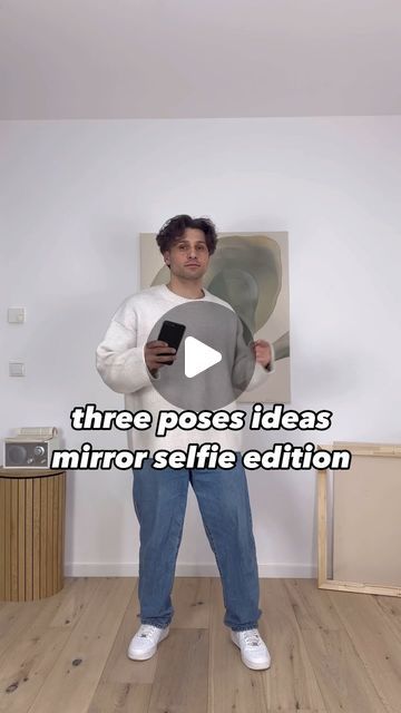 Mens Mirror Selfie Poses, Standing Mirror Pics Poses, Outdoor Poses Men, Mirror Selfie Poses For Boys, Ootd Streetwear, Men With Street Style, Mirror Selfie Poses, Beige Outfit, Boy Pictures