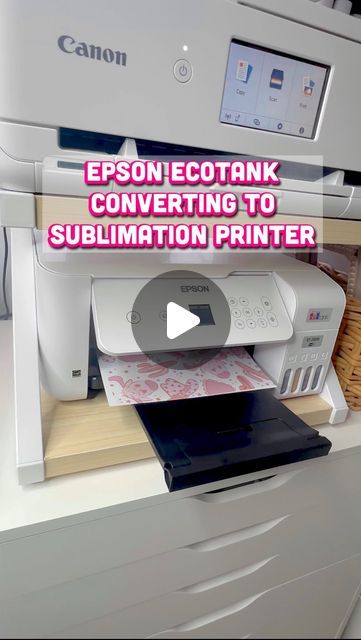 Reyna | DIY Crafter on Instagram: "Sublimation For Beginners - Converting Your Ecotank into a Sublimation Printer. I have all my Amazon Finds linked in my bio under Amazon Favorites.   I recently got a Epson Ecotank to add to my small business. I converted the Ecotank into a sublimation printer and I wanted to share step by step how easy the process is. This is a starter sub printer, the more expensive printers will print larger sizes of paper. I just wanted to dip my toes and see what it’s all about without breaking the bank. I wanted it to be budget friendly.   #sublimation #sublimationideas #amazon #amazonfinds #amazonmusthaves #sublimationforbeginners #smallbusiness #smallbusinessideas #ecotank #sublimacion #sublimación #diyprojects #diycrafts #crafts #craftsupplies #diygifts #amazonfa Sublimation Printers For Beginners, Sublimation For Beginners, Printer Crafts, Epson Ecotank Printer, Best Printers, Amazon Favorites, Sublimation Printer, Small Business Ideas, Amazon Finds