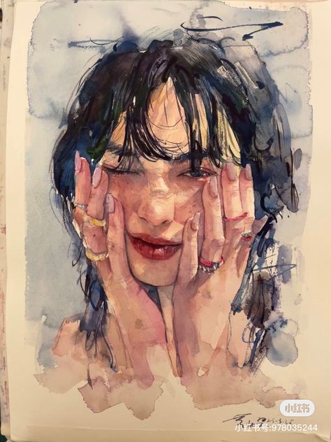 Winding Path, Watercolor Portrait Painting, My Hope, 수채화 그림, Sketch Ideas, Watercolor Art Lessons, Arte Sketchbook, Arte Inspo, Wow Art