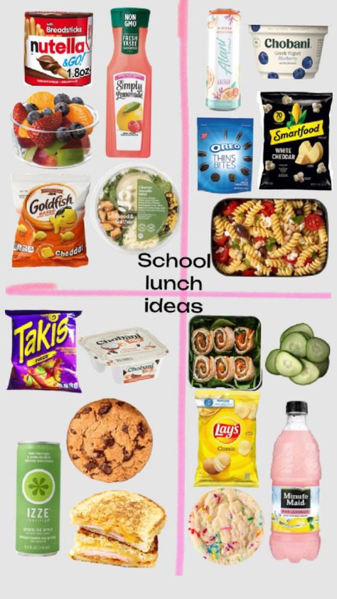 School Lunch Ideas 7th Grade, Pack Your Lunch Ideas, College School Lunch Ideas, Snacks For Back To School, School Lunches Picky Eaters, Lunch Recipes For School Lunchbox Ideas, Lunch For School Ideas For Teens, Highschool Lunch Box Ideas, School Lunch Ideas Healthy For Teens