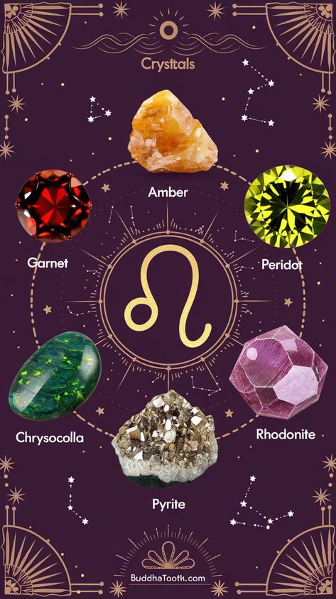 Leo, it's time to shine with your zodiac crystals! Uncover the deep connection between your sun sign and the powerful gemstones that amplify your energy. Learn how these birthstones can enhance your creativity, boost confidence, and attract admirers. From meditation techniques to fashion tips, discover unique ways to incorporate your Leo stones into daily life. Ready to radiate with cosmic brilliance? Click now to embrace your Leo crystal power! #LeoZodiacFacts #BirthstoneMeanings Zodiac Stones Birthstones, Zodiac Birthstones, Leo Birthstone, Zodiac Crystals, Leo Zodiac Facts, Leo And Scorpio, Crystal Power, Zodiac Stones, Boost Confidence