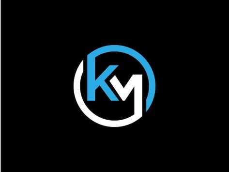 Km logo design | Premium Vector #Freepik #vector #adobe-icon #adobe-logo Km Logo Design Letter, Kf Logo Design Letter, Km Logo Design, K Logo Design Ideas, Adobe Icon, K K Logo Design, Km Logo, Adobe Logo, Cool Panda