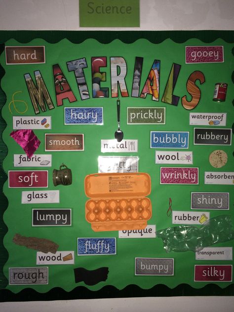 Year 1 Materials Science Activities, Science Materials Display, Year 2 Science Display, Senses Display, Teaching Materials Science, Year 1 Science, Science Materials, Science Display, Science Inquiry