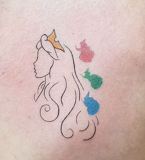 Disney Tattoos Sleeping Beauty, Princess Aurora Tattoo Ideas, Cheshire Cat Tattoo Small Simple, Aurora Tattoo Sleeping Beauty, Aurora Sleeping Beauty Tattoo, Sleeping Beauty Tattoos, Aurora Tattoo Ideas, Disney Outline Tattoo, Princess Aurora Tattoo