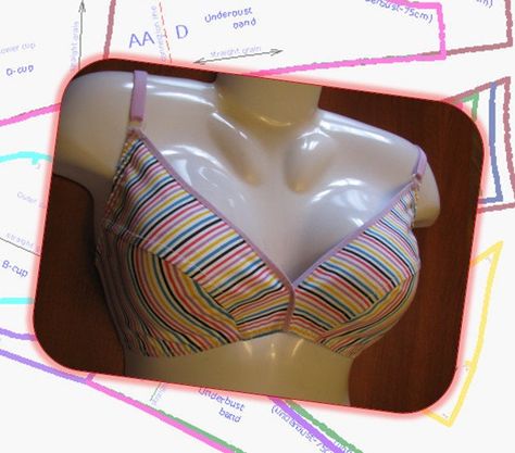 Wireless Bra Pattern, Sewing Bras, Bra Sewing Pattern, Bra Sewing, Diy Tops, Bra Pattern, A B C D, Wireless Bra, Good Enough