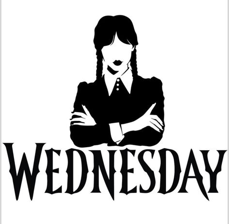 Addams Family Wednesday, Cricut Craft Room, Silhouette Cameo Projects, Addams Family, Silhouette Art, Cricut Creations, Cricut Projects Vinyl, Wednesday Addams, Simple Doodles