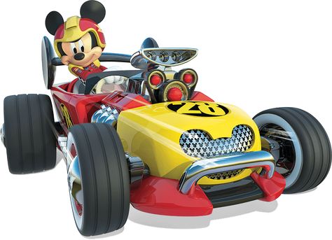 Mickey Mickey Roadster Racers, Disney Wall Decals, Mickey Mouse Birthday Cake, Mickey Mouse Themed Birthday Party, Fiesta Mickey Mouse, Cars Theme Birthday Party, Race Car Party, Disney Wall, Mickey Mouse Cartoon