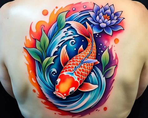 Unraveling Koi Fish Tattoo Meaning for You Fish Tattoo Meaning, Koi Fish Tattoo Meaning, Fish Tattoo Design, Koi Fish Colors, Black Koi Fish, Japanese Koi Fish Tattoo, Koi Tattoo Design, Koi Fish Designs, Blue Koi