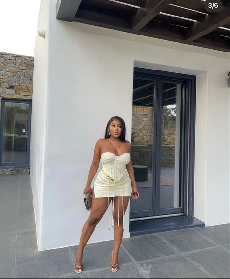 Birthday Lunch Outfit Summer, All White Party Outfits Baddie, Lunch Outfit Ideas, Lunch Outfit Summer, Lunch Outfit, High Fashion Couture, Ibiza Outfits, Classy Outfits For Women, Dinner Dress Classy